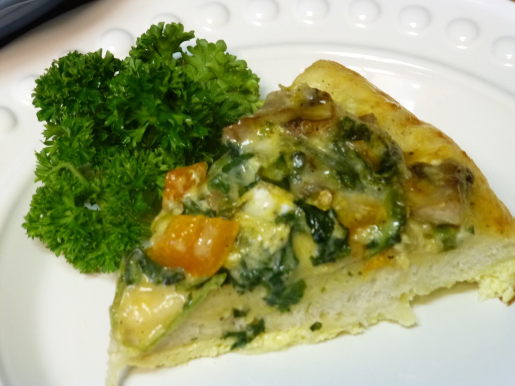 Rustic French Bread Veggie Quiche | www.vegetariant.com