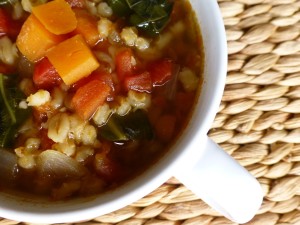 Barley & Lentil Soup with Swiss Chard | www.vegetariant.com