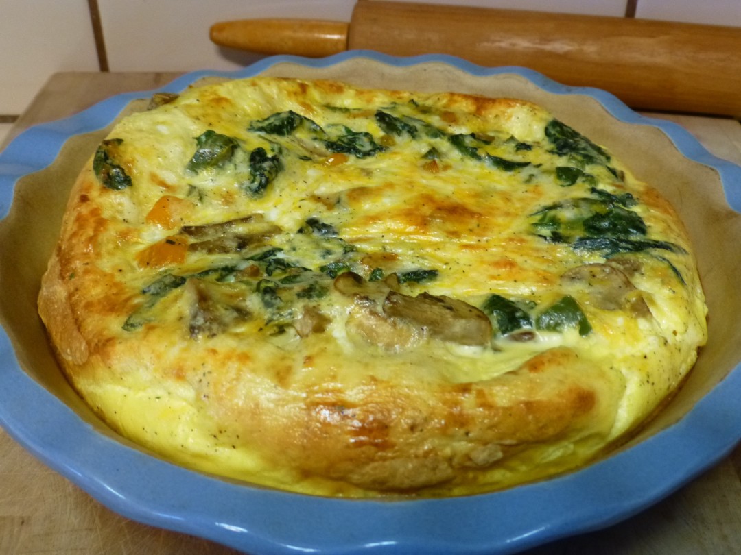 Rustic French Bread Veggie Quiche | www.vegetariant.com