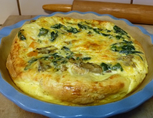 Rustic French Bread Veggie Quiche | www.vegetariant.com