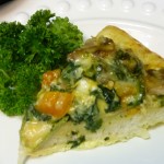 Rustic French Bread Veggie Quiche | www.vegetariant.com